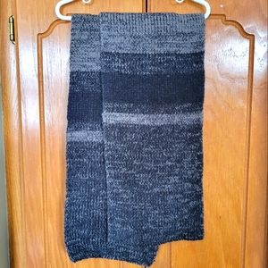 Croft & Barrow Men's Black Stripe Knit Scarf